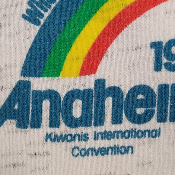 Vintage 1991 Anaheim Sweatshirt Women L/XL 24x23 Ringer Baggy - Picture 15 of 15